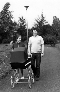 Vladislav Cée s manželkou Marií, Frýdek-Místek, polovina 70. let