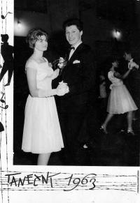 Vladislav Cée v tanečním kurzu, Železný Brod, 1963