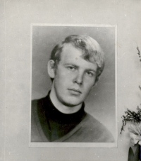 Portrét Jana Zajíce ze studentské tryzny v Šumperku