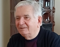 Vladimír Ulrich během nahrávání pro projekt Příběhy našich sousedů v roce 2024