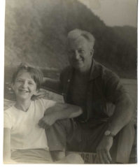 Čestmír Řezníček s dcerou Evou, 60. léta a