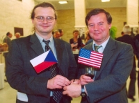 Radko Kubičko s Janem Bednářem, 1995