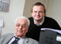 Radko Kubičko (vpravo nahoře) s Jiřím Ješem, 2008