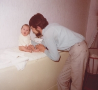 Bratr Petr se synem Davidem, Holandsko 1969