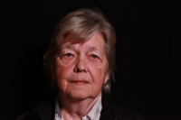 Eliška Gazdová při natáčení pro Paměť národa, 2025, Jeseník