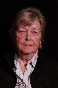 Eliška Gazdová při natáčení pro Paměť národa, 2025, Jeseník