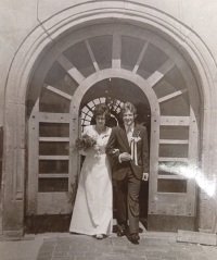 Svatba pamětnice, Pelhřimov, 1976