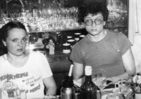 Libuše Vrtišková Hájková s manželem Petrem Hájkem v roce 1988