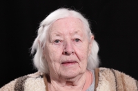 Anežka Marková při natáčení pro Post Bellum, 2022