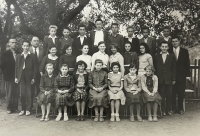 Měšťanka, 1959. Josef Kužela uprostřed v horní řadě