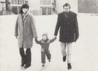 Manželé Blažkovi s nejstarším synem 1976-1977