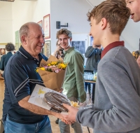 Ludvík Kolský na slavnostní závěrečné prezentaci projektu Příběhy našich sousedů, 2025