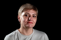 Ольга Жидкова під час інтерв'ю, 2024 р.