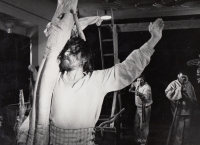 Role Jánošíka, inscenace Jánošík, Divadlo DRAK, Hradec Králové, 1975