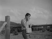 Luboš ve filmu Prázdniny s Minkou,  Jeseníky, 1962