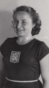 Československá reprezentantka Alena Danišová, 50. léta 