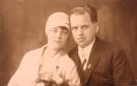 Svatební fotografie rodičů Josefa Vojtěcha