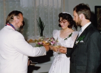 Starosta Josef Michek při oddávání na radnici