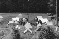 Tábor dětí ze sboru Církve v Ostravě-Radvanicích, 1975