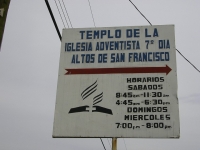 Jeden ze sborů Církve adventistů sedmého dne v Panama City, kde se studenty Teologického semináře Petr Krynský působil, rok 2006