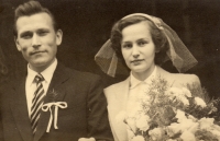 Svatba rodičů Oty Dračky, 1954