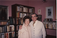 1991, Pavol Strauss s nevlastnou sestrou Judith