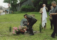 2004: dědeček Michal Fajčík při příležitosti výročí SNP