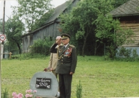 2004: dědeček Michal Fajčík při příležitosti výročí SNP