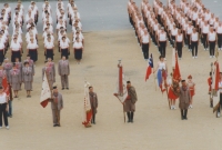 Sokolové při cvičení