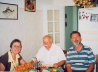 Miklós Müller s manželkou na návštěvě u Sergeye Fokina, Sankt-Petěrburg, 2007