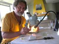 S. Fokin v terénní laboratoři, Černá Hora, 2018