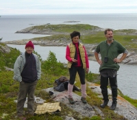 S francouzskými kolegy protistology, ostrov Luda Čeremšicha, 2007