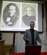 S. Fokin na oslavě 140. výročí katedry zoologie bezobratlých Petrohradské státní univerzity, Sankt-Petěrburg, 2012