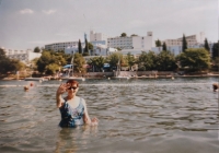 Poprvé u moře v Poreči v roce 2004