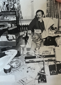 Vladimír Kouřil a momentka z aktivit v Jazzové sekci, 80. léta