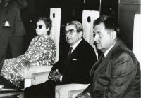 80. roky, zľava Eva Ruthová, Pavol Strauss, doc. Melicher