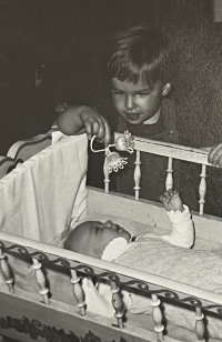 Novorozený syn Ondřej s Jaroslavem