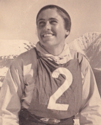 Alena Polesná, maminka pamětnice, závody, zhruba rok 1930