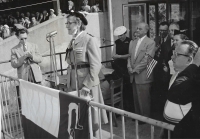 Marie Provazníková, náčelnice Ústředí československého sokolstva v zahraničí, Všesokolský slet ve Vídni v roce 1956