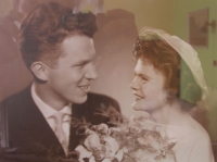 Stanislav Šmic s manželkou, svatební fotografie