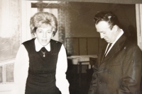 Výroční schůze národního podniku Bonex v Nové Pace, cca v roce 1974