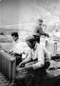 Vilém Lasák na stavbě ostravského sídliště Poruba, začátek 60. let