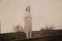 Marie Šandová na podzim roku 1950