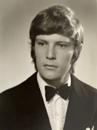 Maturant Jaroslav Cabal v roce 1972