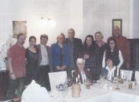 Sourozenci Marianne a Josef, matčiny sedmdesáté páté narozeniny