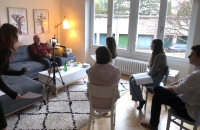 Václav Scheiner během natáčení pro projekt Příběhy našich sousedů, 2024