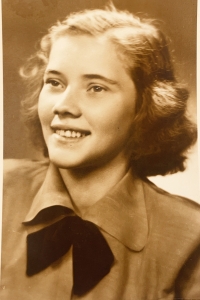 Olga Porkertová, rok 1948, foto z tanečních