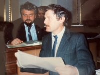 Během práce v České národní radě, 1991