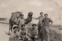 Nevlastní bratr maminky Josef Kula (úplně vpravo). V letech 1943–1944 sloužil ve wehrmachtu a v lednu 1945 se přidal k polské Andersově armádě