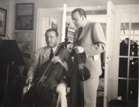 Gustav Schmaus a Bedřich Macenauer v Bechyni v roce 1940